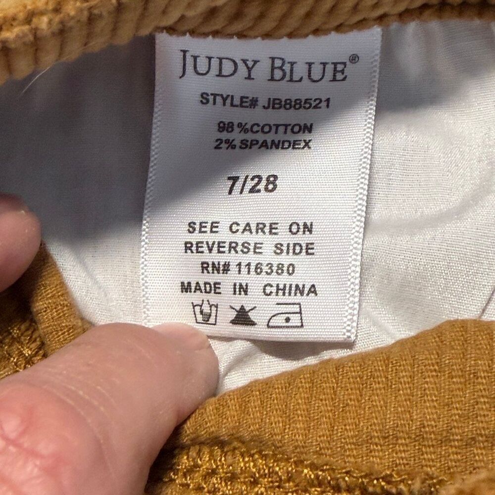Judy Blue Brown Mid Rise Stretch Corduroy Bootcut Denim Jeans Size 28 - Picture 6 of 10